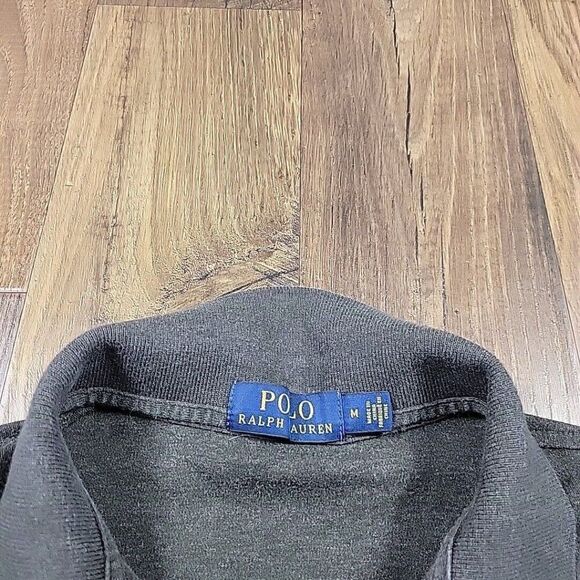 Polo Ralph Lauren Shirt Mens Medium Gray Burgundy Pony Short Sleeve Preppy - Picture 2 of 8